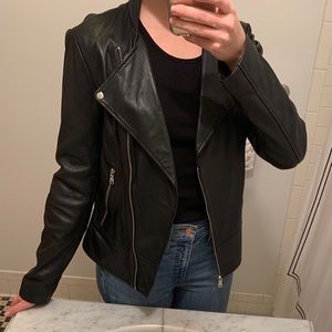 Genuine Leather Moto Jacket - Marc New York
